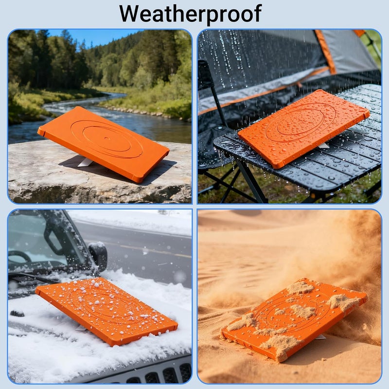 DAIERTEK غطاء سيليكون صغير ستارلينك - غطاء واقي برتقالي، مقاوم للماء ومضاد للخدوش لطبق ستارلينك الصغير (مثالي للسقف، السيارة، تخييم RV) - Image 5